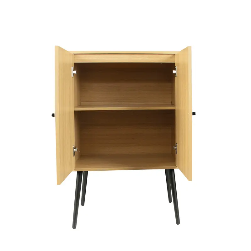 Sideboard, with two storage spaces, restaurant sideboard, entrance channel basement, bedroom and living room, oak color