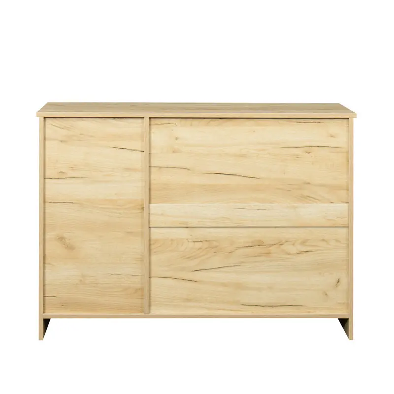 Modern Wood Buffet Sideboard with 2 doors&1 Storage and 2drawers -Entryway Serving Storage Cabinet Doors-Dining Room Console, 43.3 Inch, Dark Walnut color