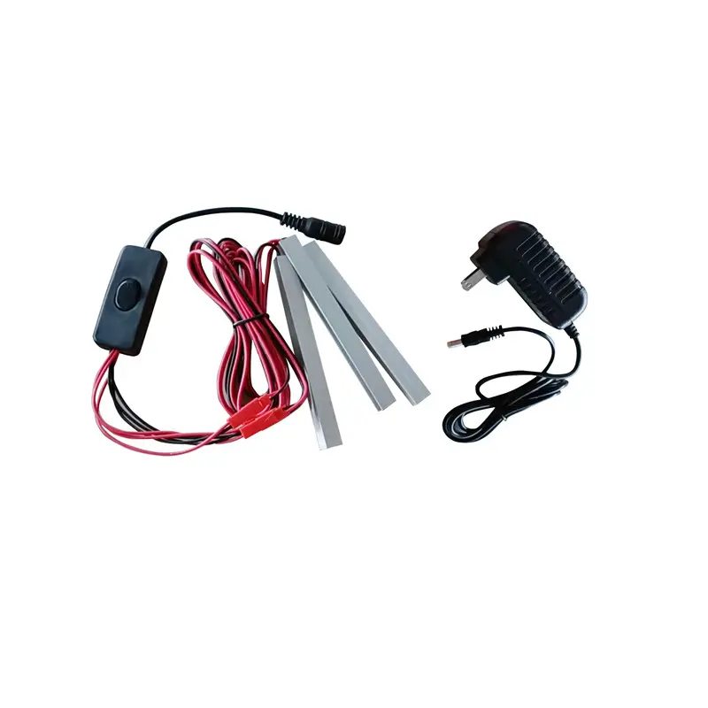 Side cabinet with aluminum strip lamp, for living room, storage shelves, black color