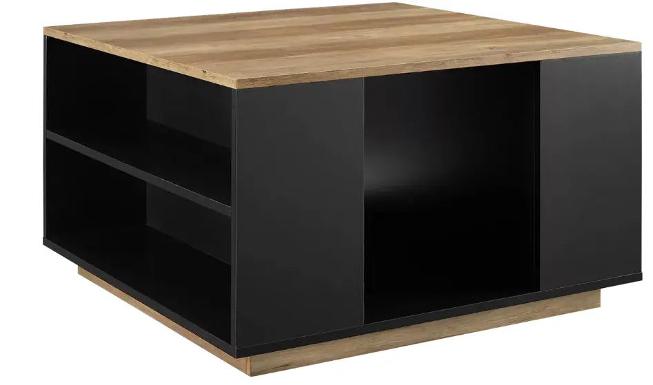 Coffee Table with Middle Storage Compartment