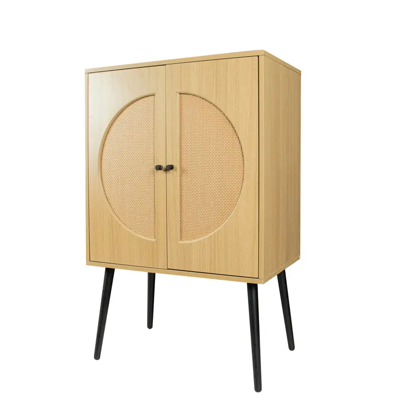 Sideboard, with two storage spaces, restaurant sideboard, entrance channel basement, bedroom and living room, oak color