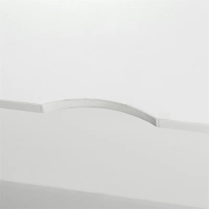 Modern gloss white TV Stand for 80 inches TV, 20 Colors LED TV Stand w/Remote Control Lights