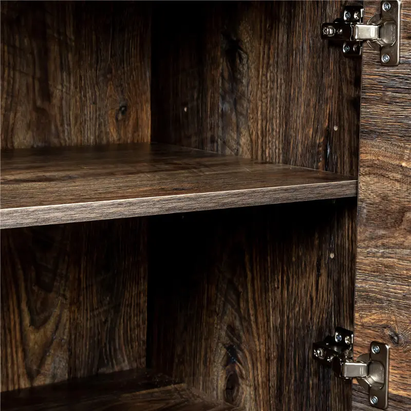 TV Stand Mid-Century Wood Modern Entertainment Center Adjustable Storage Cabinet TV Console for Living Room