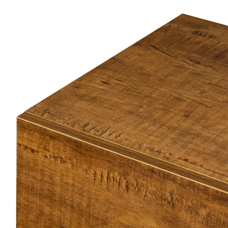 MDF UP And Down WALL-MOUNTED TV Cabinet With Three Drawers & LED Lights, Walnut color