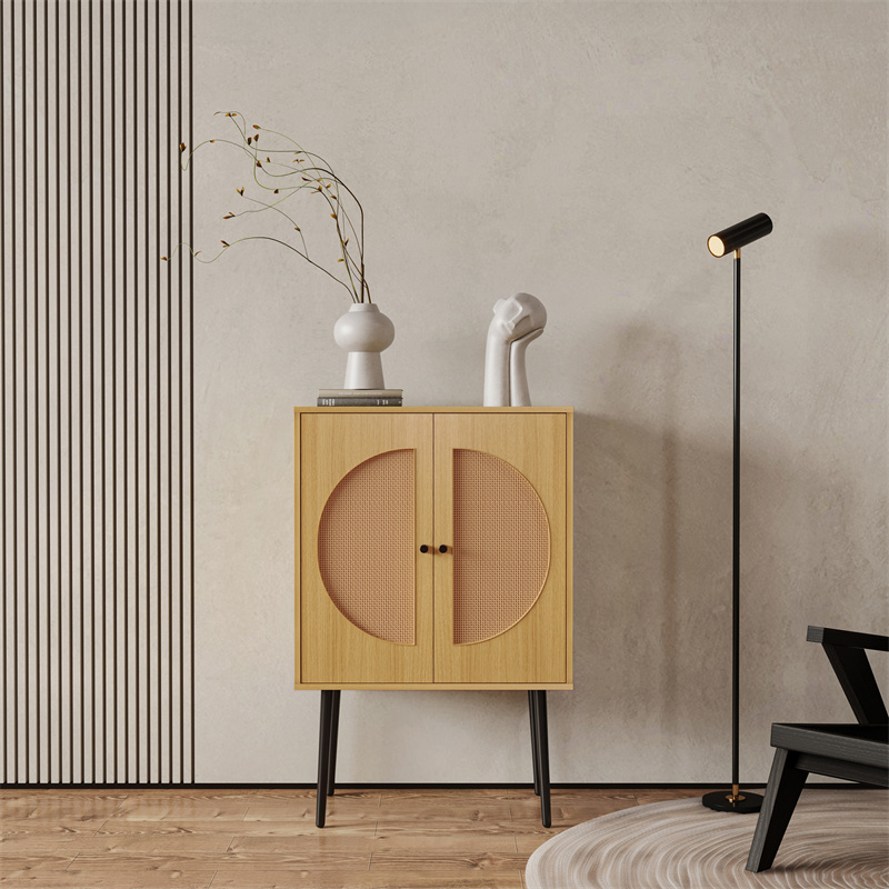 Sideboard, with two storage spaces, restaurant sideboard, entrance channel basement, bedroom and living room, oak color