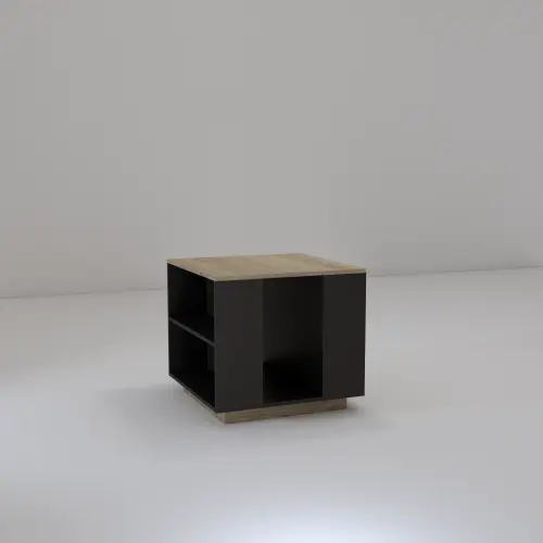 Modern elegant square coffee table with storage