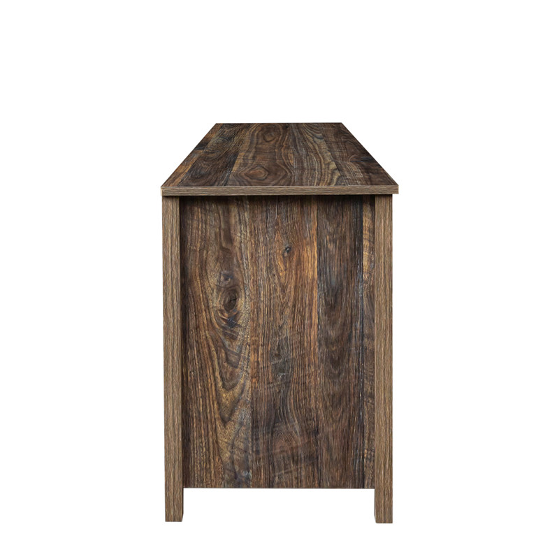 Living room TV stand furniture with 6 storage compartments and 1 shelf cabinet, high-quality particle board