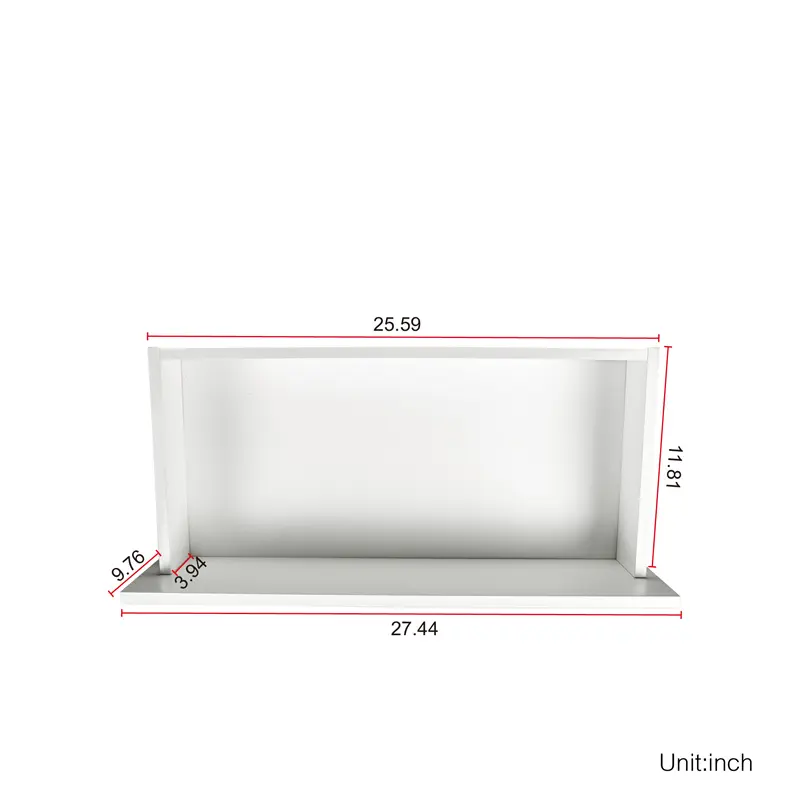 Modern gloss white TV Stand for 80 inches TV, 20 Colors LED TV Stand w/Remote Control Lights