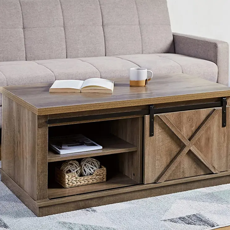 Gareth Grey Driftwood 1-shelf Coffee Table Specification