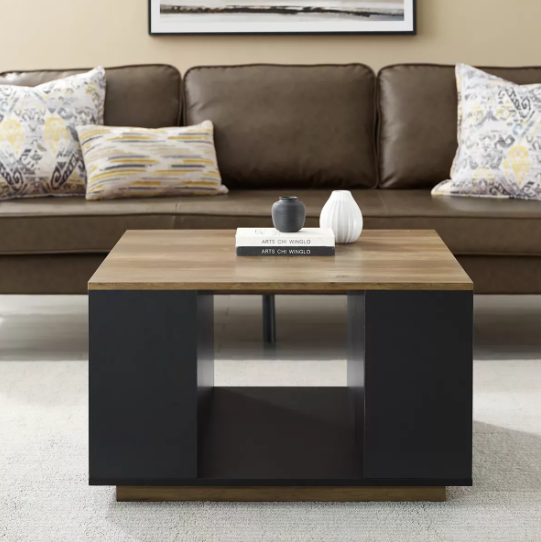 Coffee Table with Middle Storage Compartment