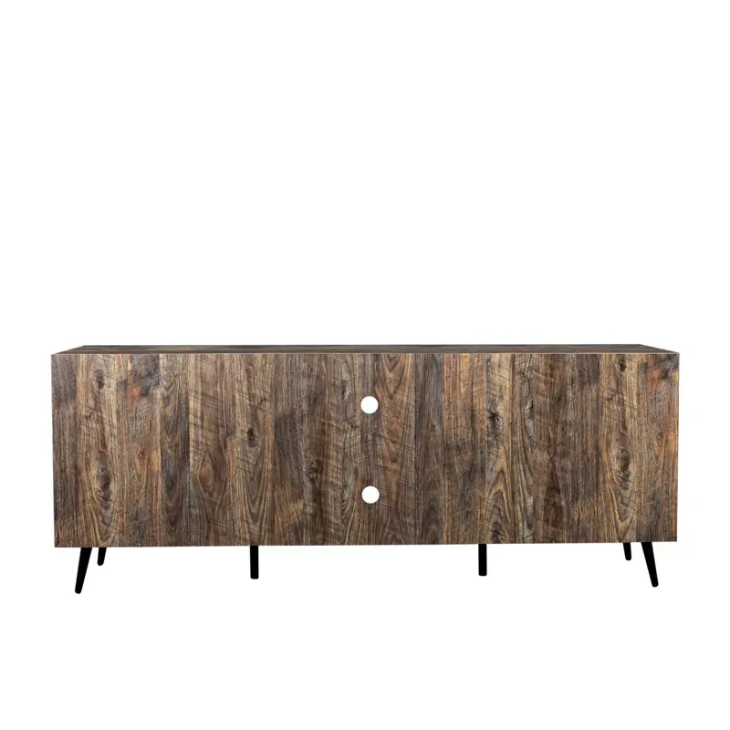 TV Stand Mid-Century Wood Modern Entertainment Center Adjustable Storage Cabinet TV Console for Living Room