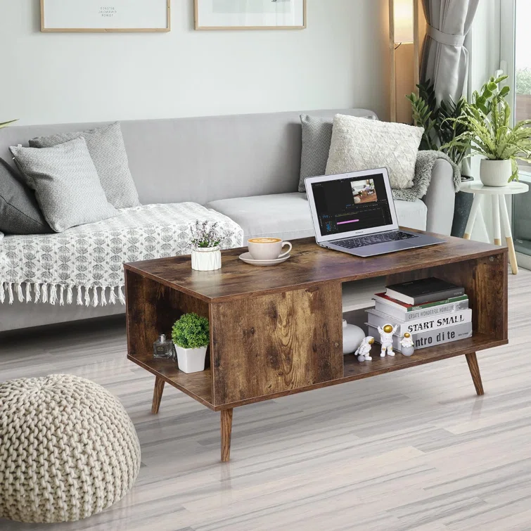 Wholesale coffee tables, coffee tables, coffee tables with storage compartments, dark-colored coffee tables, with drawer, walnut-colored coffee tables, simple & elegant designs, coffee tables with met
