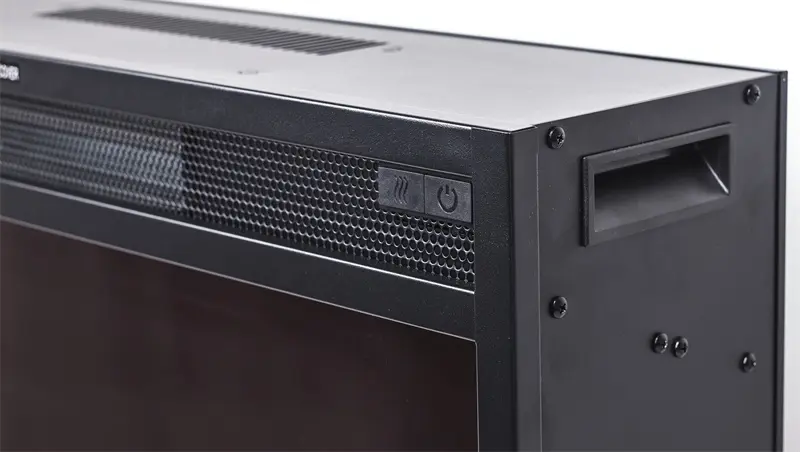 Electric Fireplace TV Console, White color