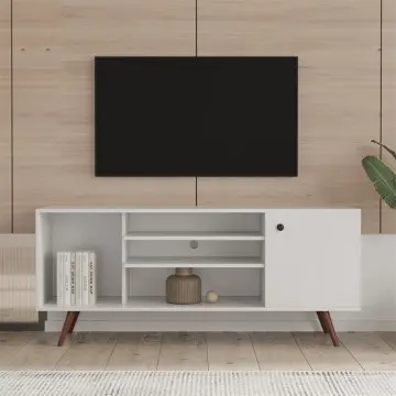 TV Stand Use in Living Room Furniture with 1 storage and 2 shelves Cabinet, high quality particle...