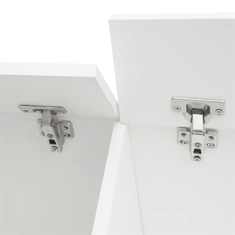 180 Wall Mounted Floating 80" TV Stand with 20 Color LEDs White color