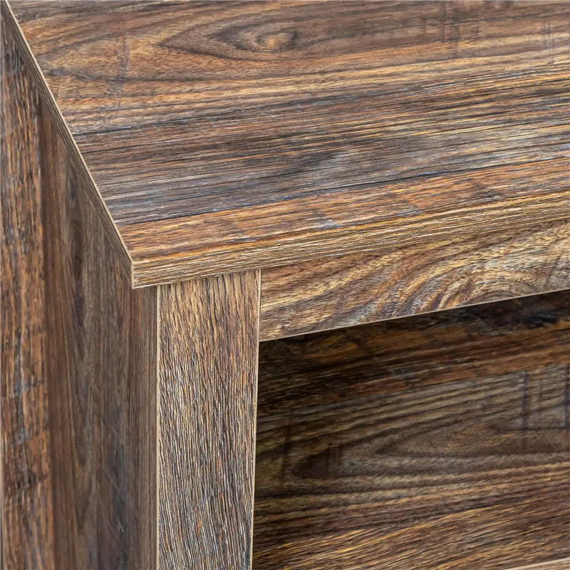 Living room TV stand furniture with 6 storage compartments and 1 shelf cabinet, high-quality particle board